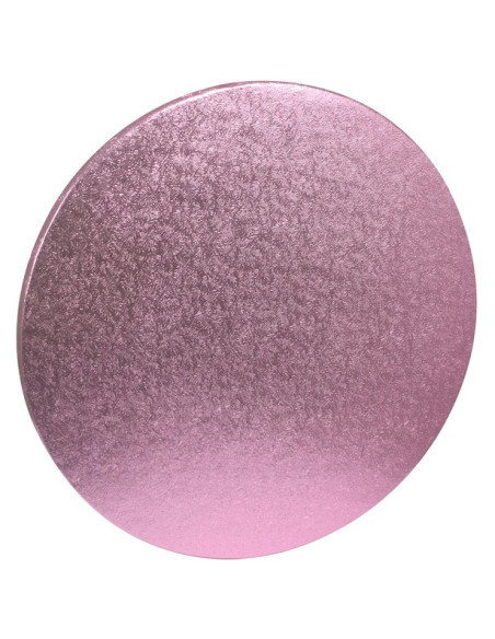 Hellrosa, rundes Tortenbrett – 25 cm – Tortendekoration