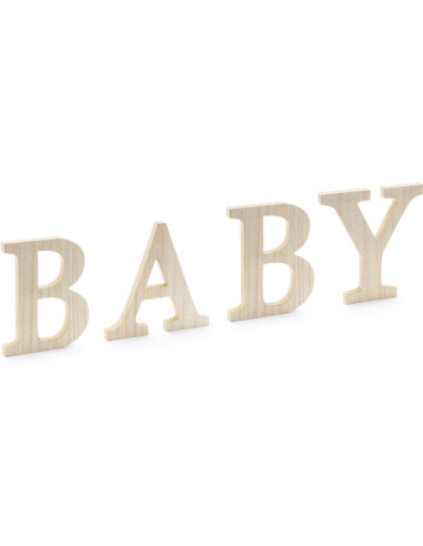 Panneau de lettres en bois "Baby" - Bellefete.ch - Suisse - Baby Shower