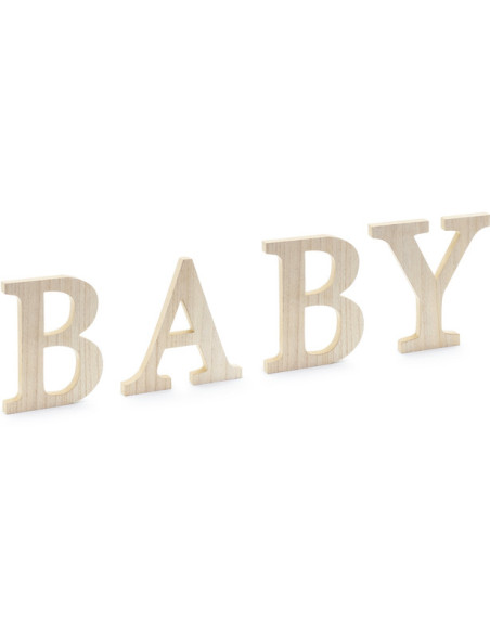 Panneau de lettres en bois "Baby" - Bellefete.ch - Suisse - Baby Shower
