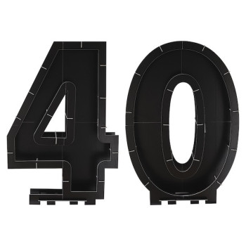 Supporto per palloncini Mosaico numeri "40 anni" - Decorazione compleanno adulto - Bellefete.ch 2
