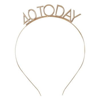 Fascia per compleanno 40 anni Oro - accessorio per feste per adulti | BelleFete.ch 2