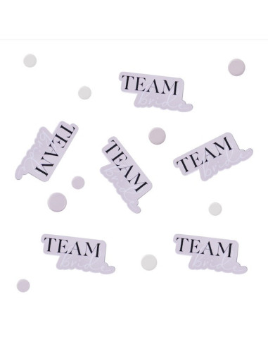 Konfetti „Team Bride“.