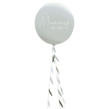 Grand ballon "Future maman" vert sauge - Décoration de fête Baby Shower - Bellefete.ch 2