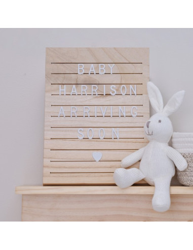 Tableau en bois avec lettres à personnaliser - Annonce et Déco Chambre Bébé - Bellefete.ch