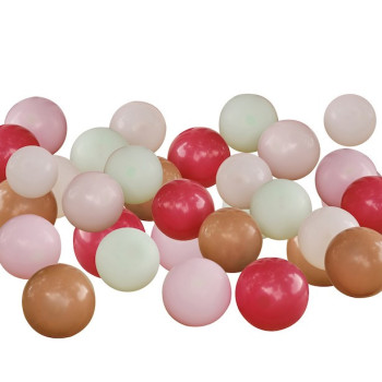 Kit de mini ballons Rouge, Nude, Vert, Rose et Blanc – décoration fête | BelleFete.ch 2