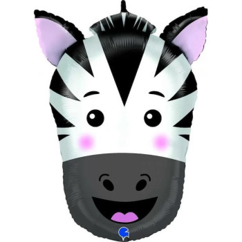 Palloncino a forma di zebra in alluminio - Palloncini animali - Compleanno bambini - Svizzera