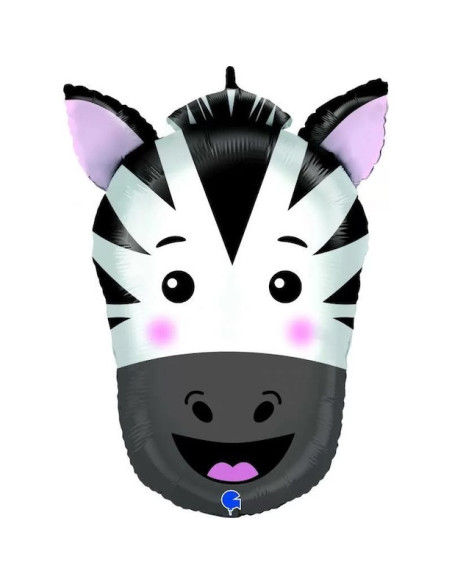 Palloncino a forma di zebra in alluminio - Palloncini animali - Compleanno bambini - Svizzera