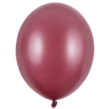 Strong Bordeaux Metallic Luftballons - Strapazierfähige Partyballons - Bellefete.ch