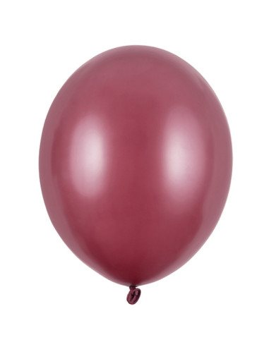 Strong Bordeaux Metallic Luftballons - Strapazierfähige Partyballons - Bellefete.ch