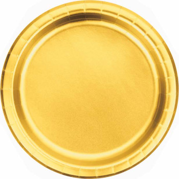 Piatti da dessert Oro metallico - Decorazione della tavola di festa - Bellefete.ch