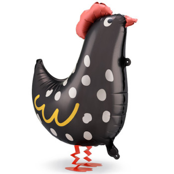 Ballon en forme de Poule Noire – décoration anniversaire enfant | BelleFete.ch