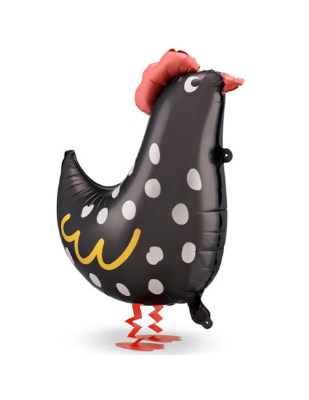 Palloncino a forma di gallina nera – decorazione compleanno bambino | BelleFete.ch
