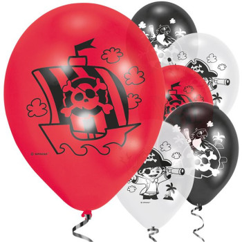 Palloncini in lattice di compleanno pirata - Bellefete.ch - Svizzera - Decorazioni per feste pirata
