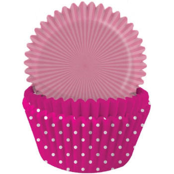 75 Cupcake- und Muffinformen Hellrosa und Hellrosa - Tortendekoration - Bellefete.ch - Schweiz
