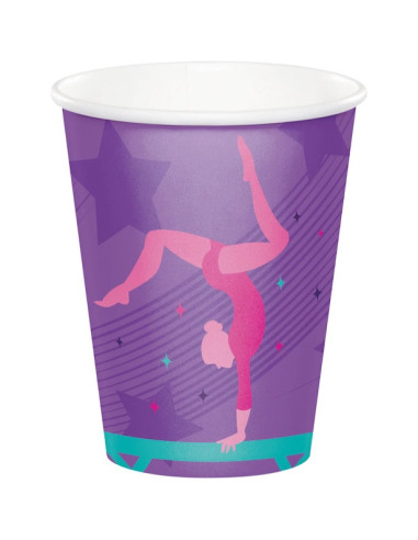 Bicchieri da festa Ginnastica - Decorazione di compleanno - Bellefete.ch - Svizzera