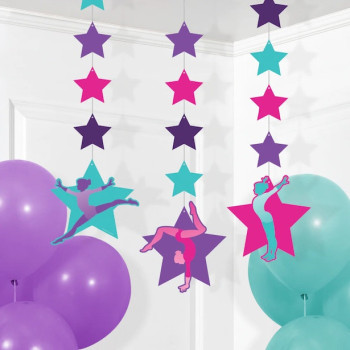 Partydekoration Gymnastik - Bellefete.ch - Schweiz - Vertikale Girlanden Gym 2