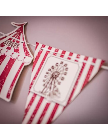 Ghirlanda vintage da circo e luna park - Decorazioni a tema circo