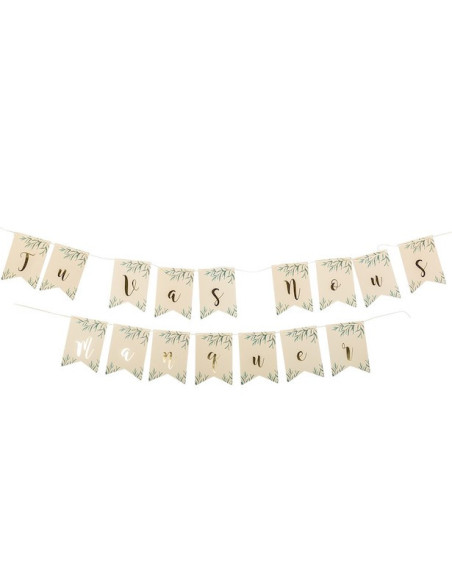 „Wir werden Dich vermissen“-Girlande