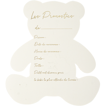 Vrai Ou Faux Faits Jeu Baby shower Teddy Bear