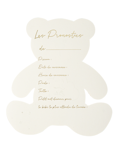 Gioco di previsioni per il baby shower