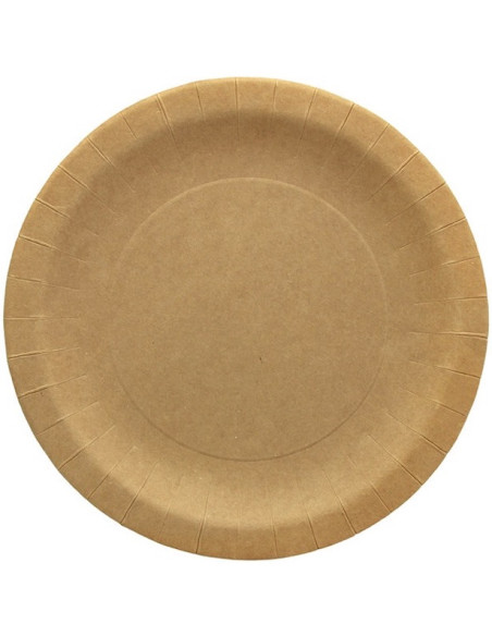 Assiettes de fête en papier Kraft - Déco de table - Bellefete.ch