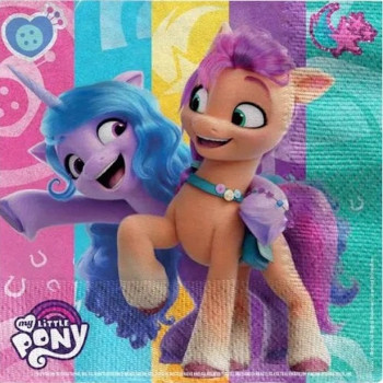 Tovaglioli per feste My Little Pony per compleanno bambini, motivi colorati e unicorno