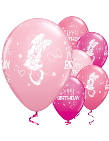 Palloncini Compleanno Minnie Mouse - 25 Pz