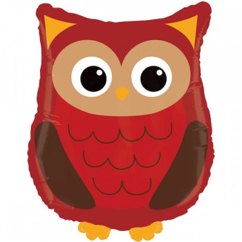 Ballon de fête Hibou des bois - Décoration Anniversaire Animaux - Bellefete.ch