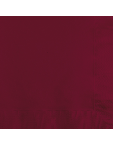 Tovaglioli per bevande color bordeaux - 50 pezzi - Stoviglie per feste