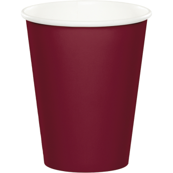 Bicchieri per feste color bordeaux - 24 pezzi - Stoviglie monouso color bordeaux