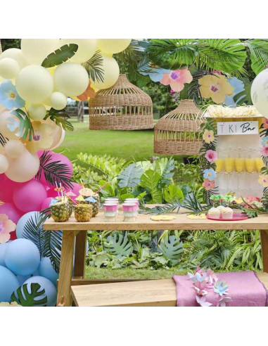 Decorazioni per torte hawaiane