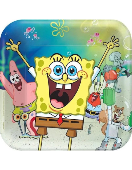 SpongeBob Geburtstagsgeschirr - Einweggeschirr Party für Kinder - Bellefete.ch