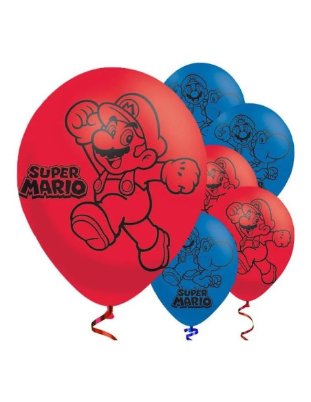 Ballons en latex Super Mario - Bellefete.ch - Suisse - Décorations d'anniversaire Mario Kart