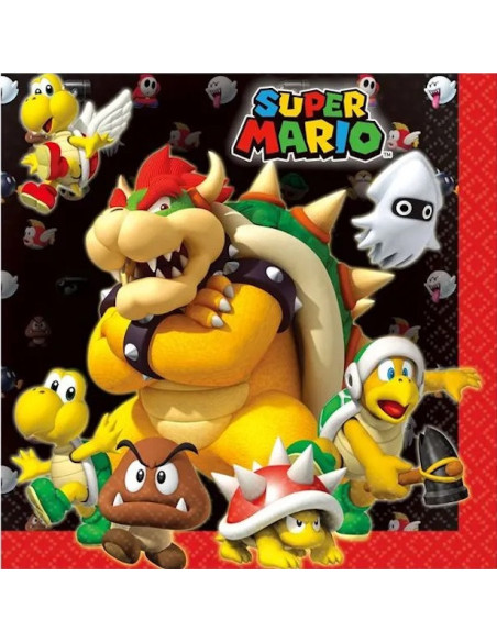 Geburtstagsserviertten Super Mario - Bellefete.ch - Schweiz - Geburtstagsdekoration Mario Kart