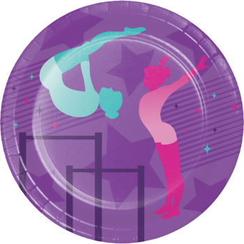 Piatti da dessert Ginnastica – decorazione compleanno bambino | BelleFete.ch