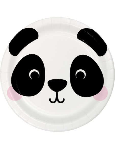Assiettes de fête Panda - Déco d'anniversaire - Bellefete.ch - Suisse