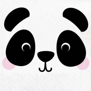 Tovaglioli Panda - Bellefete.ch - Svizzera - Decorazione di compleanno Panda