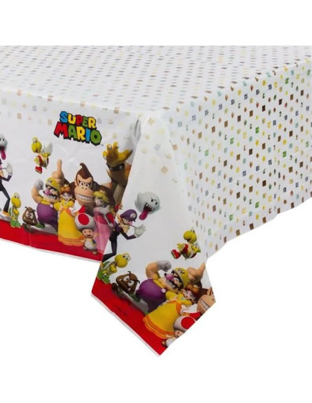 Tovaglia di compleanno Super Mario – decorazioni per feste per bambini | BelleFete.ch