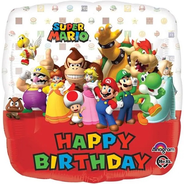 Ballon d'anniversaire Mario Kart