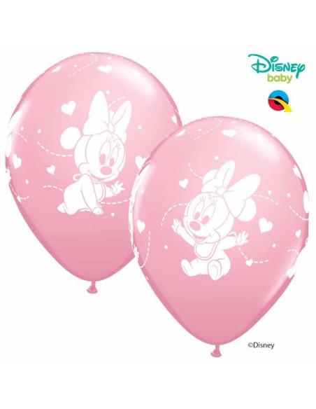 6 palloncini in lattice Minnie Mouse Baby - Decorazione festa neonato e bambino - Bellefete.ch