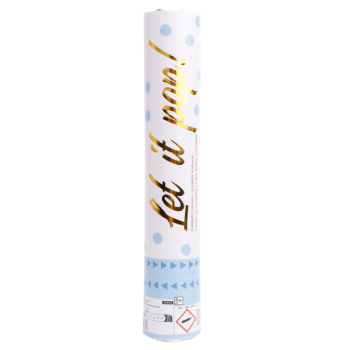 Canon de fête à confettis Bleu | Décoration festive | BelleFete.ch