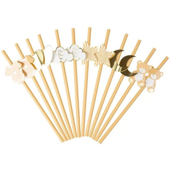 Partystrohhalme Bär "Mon Doux Bébé" - Tischdekorationen für Partys in der Schweiz - Bellefete.ch