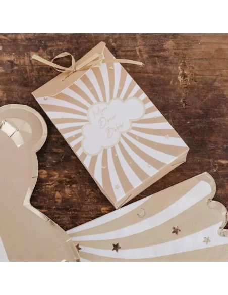 Geschenktüten Mein süsses Baby Boho mit Band 10er | BelleFete.ch