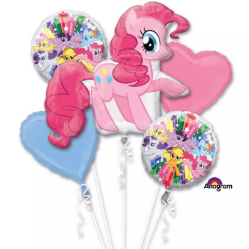 Bouquet di palloncini di compleanno My Little Pony, decorazione colorata e festosa per bambini