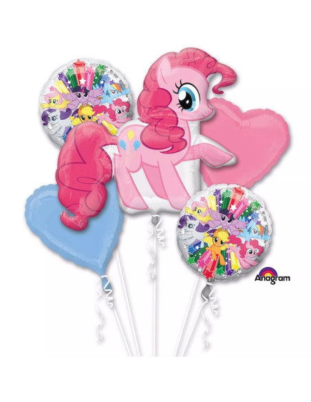 My Little Pony Geburtstags-Ballonstrauß, bunte und festliche Dekoration für Kinder