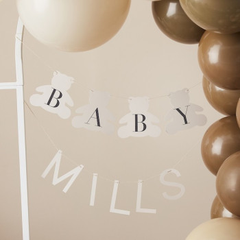 Partygirlande Teddybär zum Personalisieren - Partyartikel - Bellefete.ch