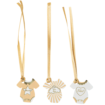 10 Etichette decorative body con nastro "Mon Doux Bébé" - Decorazione di festa - Bellefete.ch