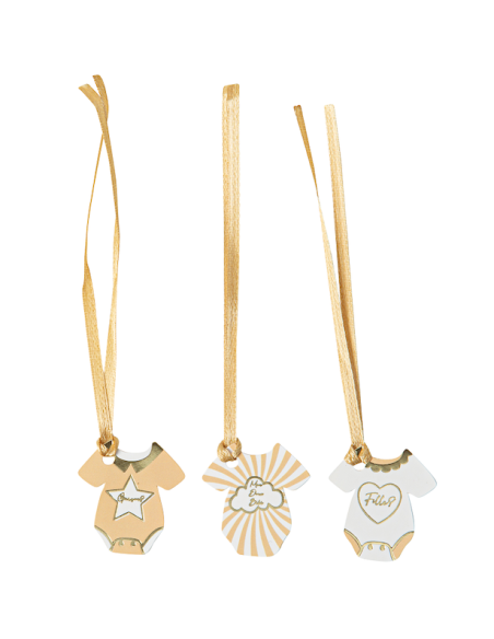 10 Etichette decorative body con nastro "Mon Doux Bébé" - Decorazione di festa - Bellefete.ch