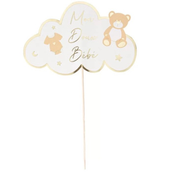 Cake Topper "Mon Doux Bébé" - Décoration pour gâteau - Bellefete.ch
