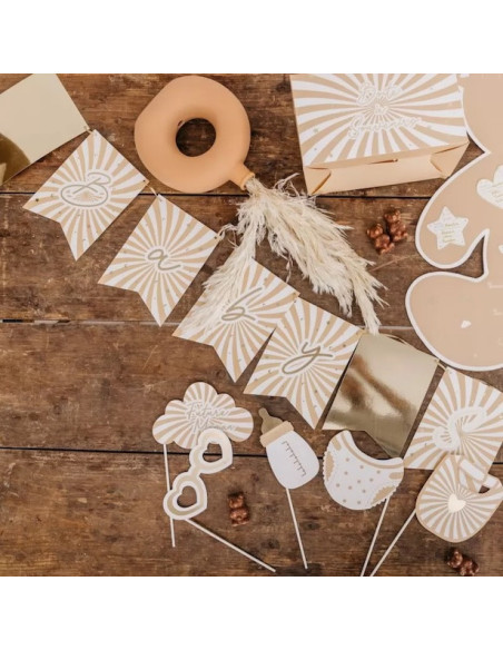 Ghirlanda decorativa a bandierine per baby shower, 4 m | BelleFete.ch